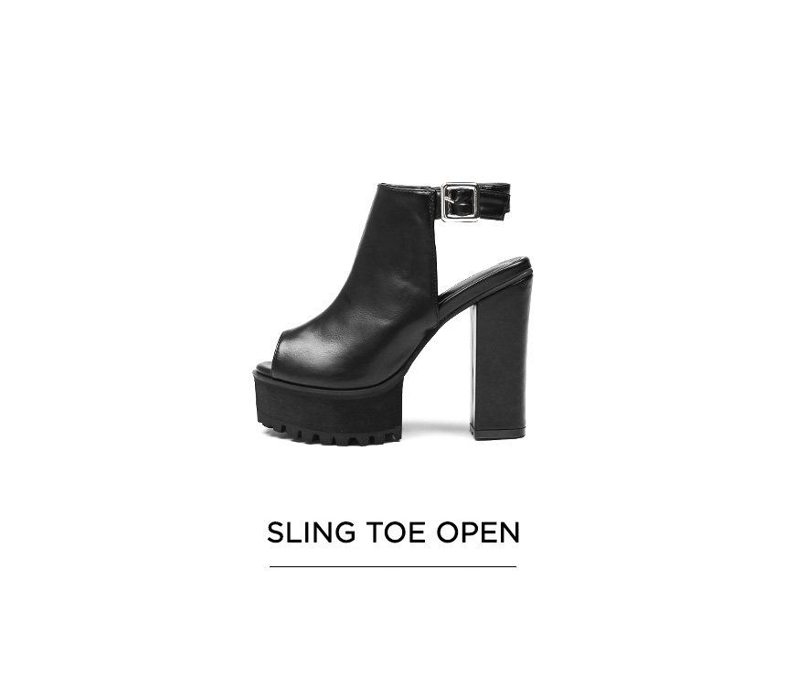Sling toe open